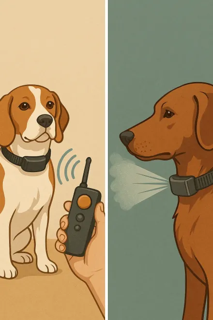 Funcionamiento de un collar de adiestramiento sin descarga eléctrica para perros