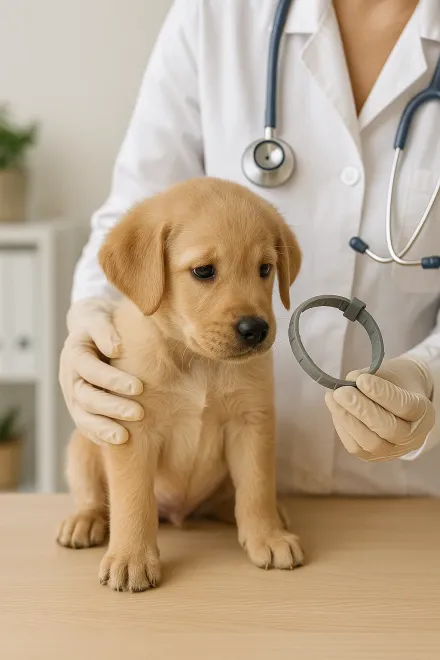 Minimum age to use flea and tick collars on puppies