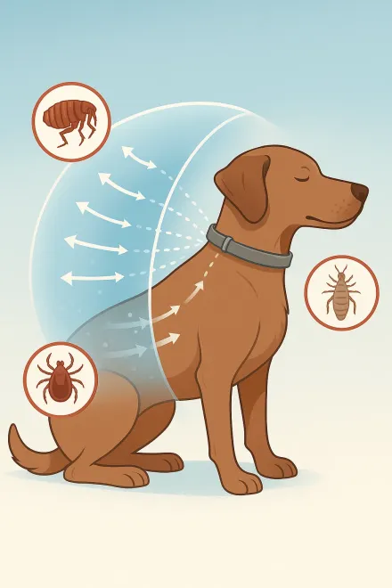 How the Dixie flea and tick collar works on dogs