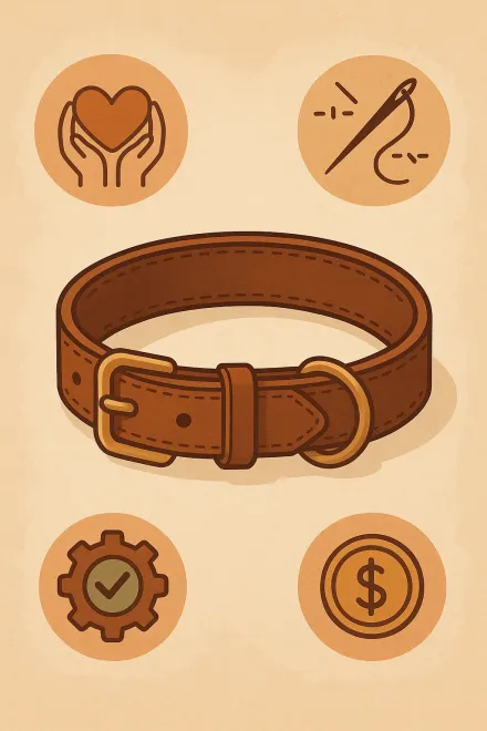 Advantages of handmade leather dog collars