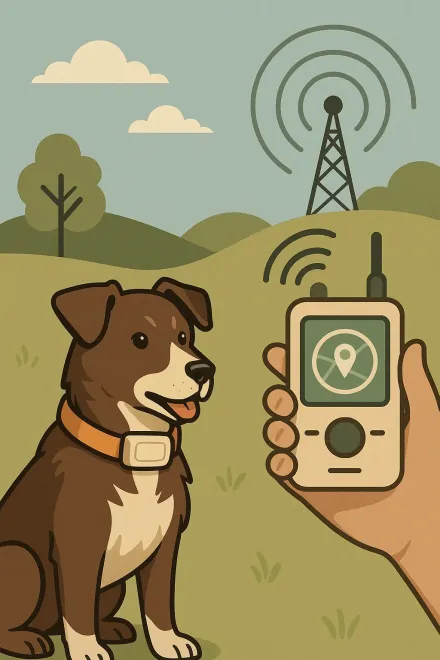 How a no-subscription GPS dog collar works