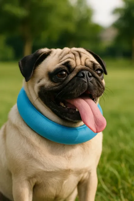 Cooling collar for dog