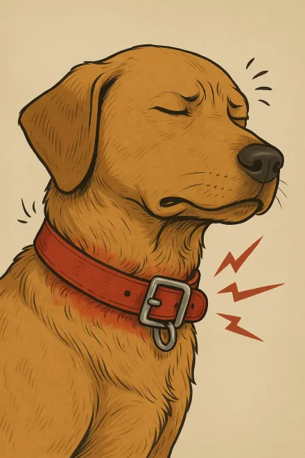 Risks of a dog always wearing a collar