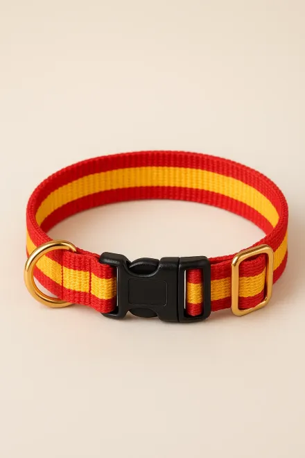 Collar para perro con la bandera de España