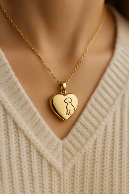 Stainless steel pendant necklace for dog ashes