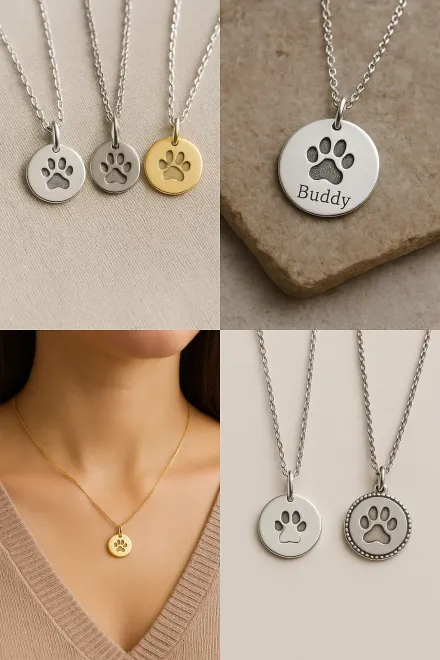 How to choose a personalized dog paw necklace
