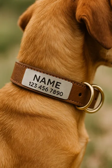 Personalized dog collar with name