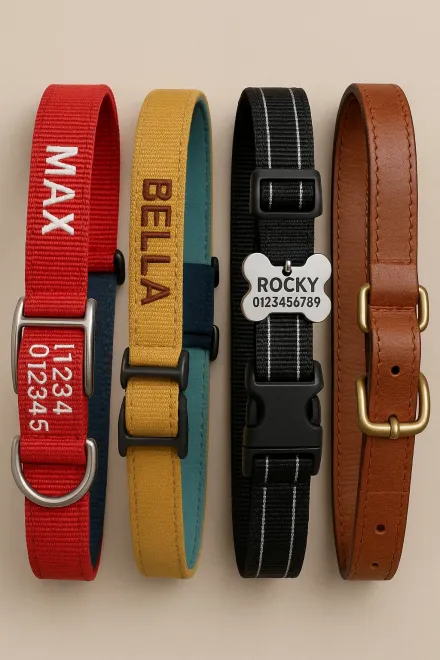 Types of personalized dog collars